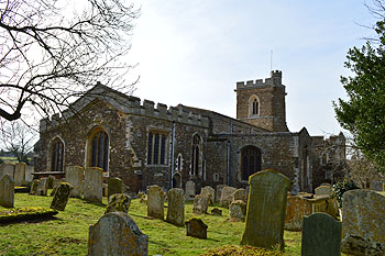 The church from the north-east February 2013